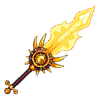 Golden Freeze Ray — free pixel art sprite from Weapons Arsenal