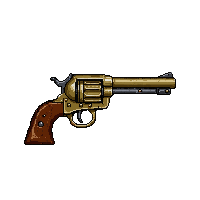 Bronze Revolver — free pixel art sprite from Weapons Arsenal