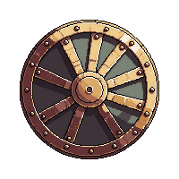 Bronze Round Shield — free pixel art sprite from Weapons Arsenal