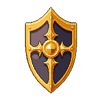 Golden Tower Shield — free pixel art sprite from Weapons Arsenal