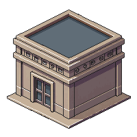 bank building vault safe western stone