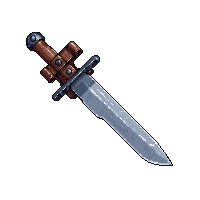 bowie knife large blade leather sheath