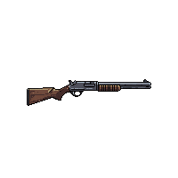 double barrel shotgun wooden stock frontier