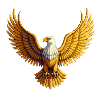 eagle golden soaring wings spread majestic