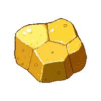 gold nugget chunk shiny raw precious