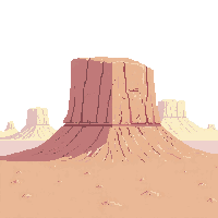 mesa flat top rock formation desert