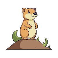 prairie dog standing alert burrow lookout