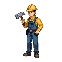 railroad worker spike hammer overalls sweat