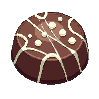 Chocolate Truffle Holiday Wrapped Foil Round — free pixel art sprite from Winter Holiday
