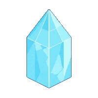 ice crystal clear sharp frozen blue shard