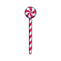 north pole sign striped red white candy