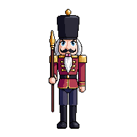nutcracker soldier wooden painted standing guard