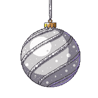 ornament ball silver tinsel wrapped sparkle