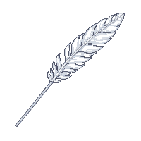 feather wand white quill phoenix plume elegant