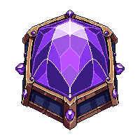 leather spell book purple thick closed gem center