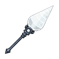 moonstone wand silver pale glowing ethereal tip