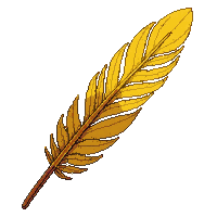 quill feather golden inkwell black writing