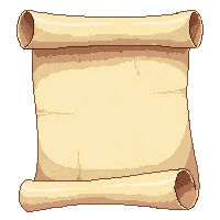 scroll open parchment unrolled golden edges