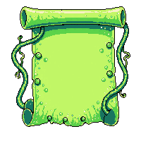 spell scroll green nature glowing vines