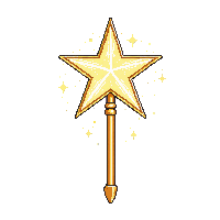 star wand golden tip star sparkle fairy