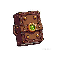 tiny pocket spell book small portable leather strap