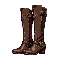 wizard boots leather brown pointed buckle