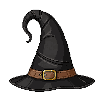 wizard hat tall pointed black classic simple