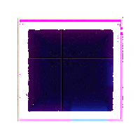 word garden 4374 frame neon cyber