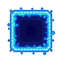 word garden 5193 border scifi hologram cyan