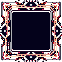 word garden 5248 border scifi circuit orange