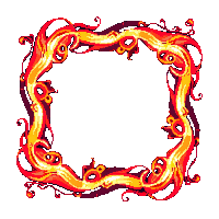 word garden 5251 border scifi plasma orange